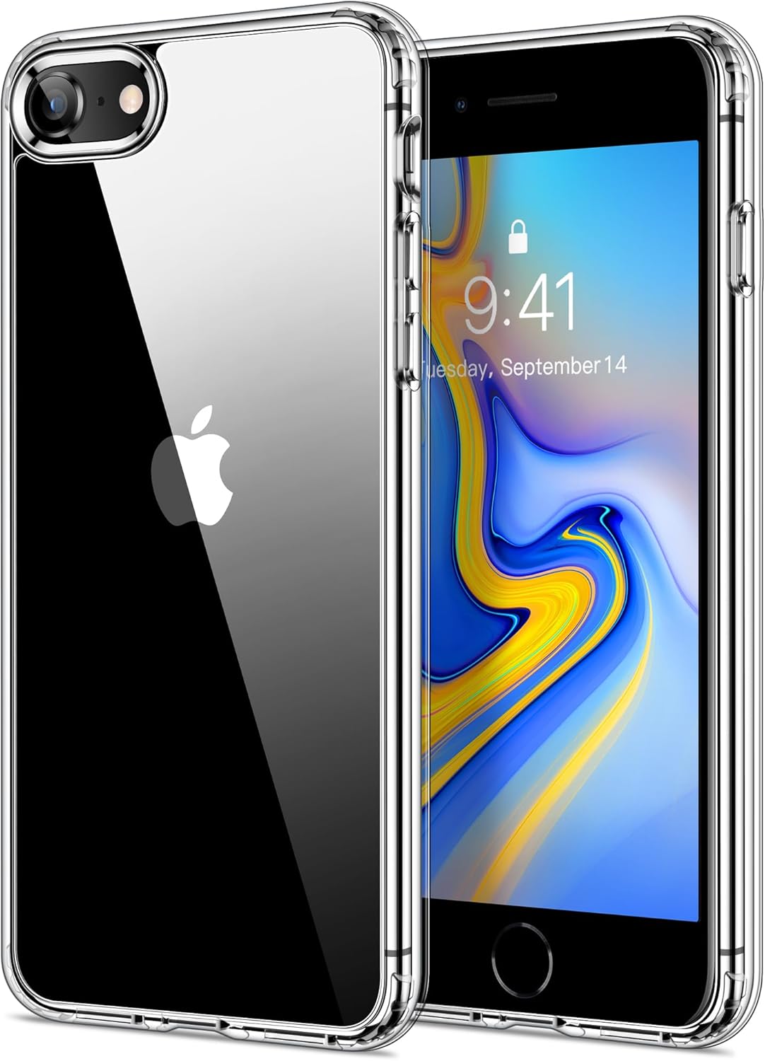 Luxury Shockproof Clear Silicone Phone Case for iPhone  7 / 7 plus / 8 / 8plus – Transparent Protective Back Cover