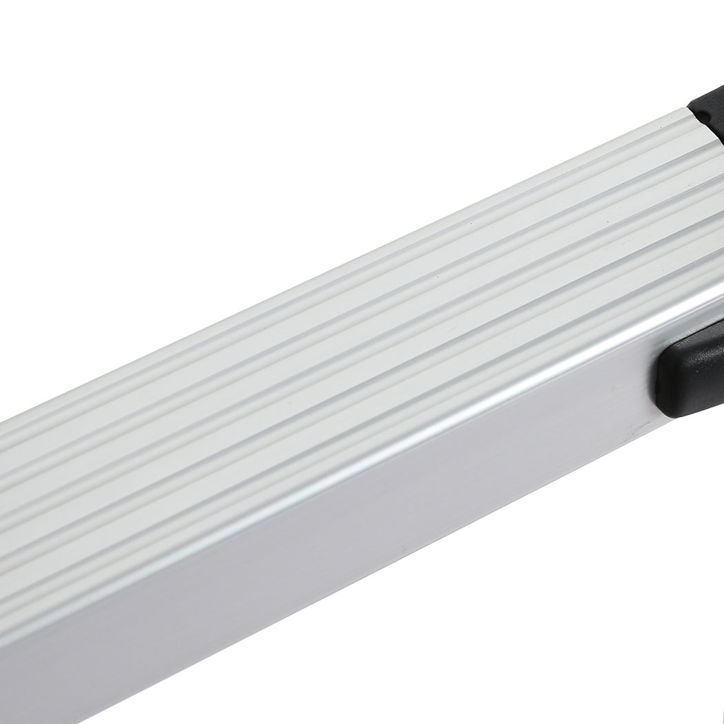 Traderight Multipurpose Ladder Telescopic 2.6M Silver 2.6 Meter-1975420466596286467