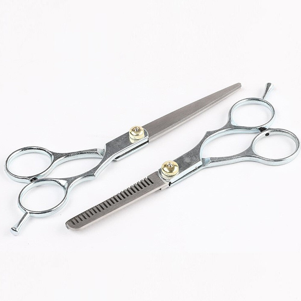 2pcs 6" Hairdressing Scissors Hair Salon Barber Shears Cutting Thinning Tool Set