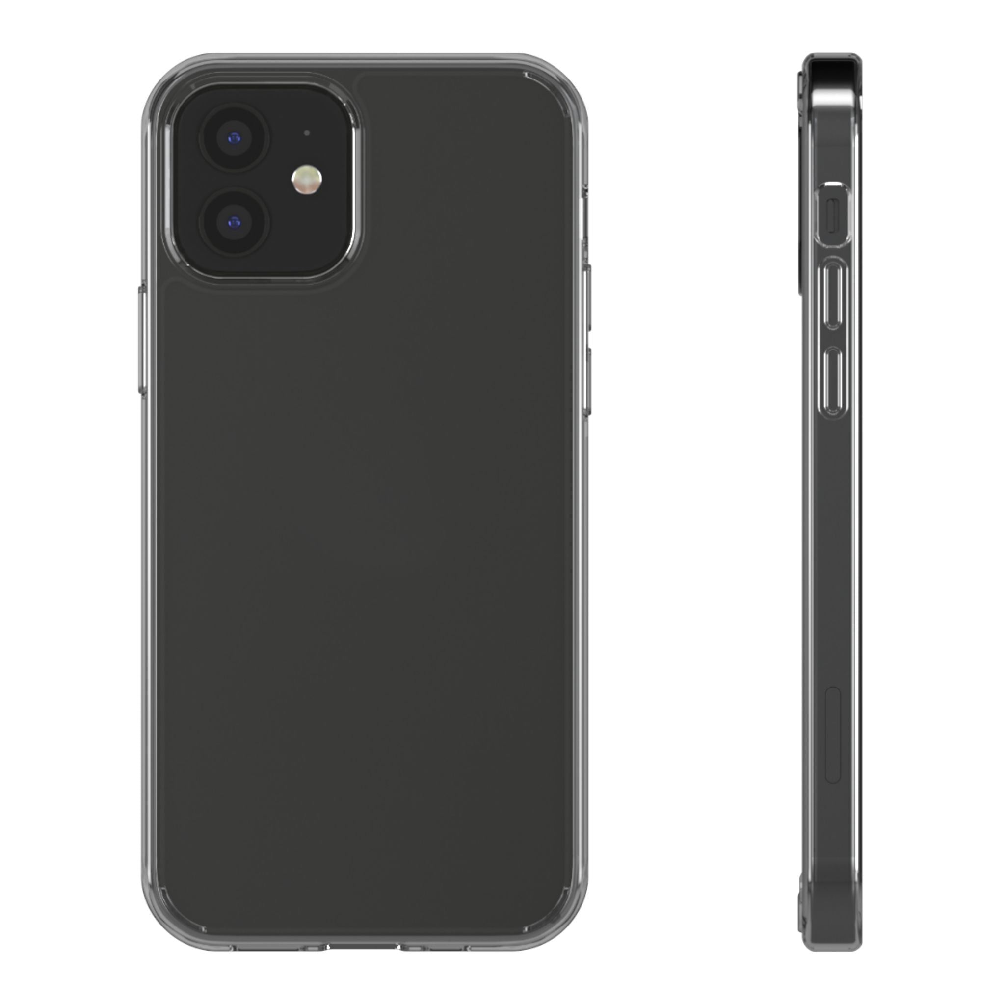 Clear Jelly Soft TPU Phone Case Cover for iPhone 11 / 12 / 13 / 14 / 15 Series – Shockproof Slim Transparent Protective Back Case (Pro / Plus / Max Models)