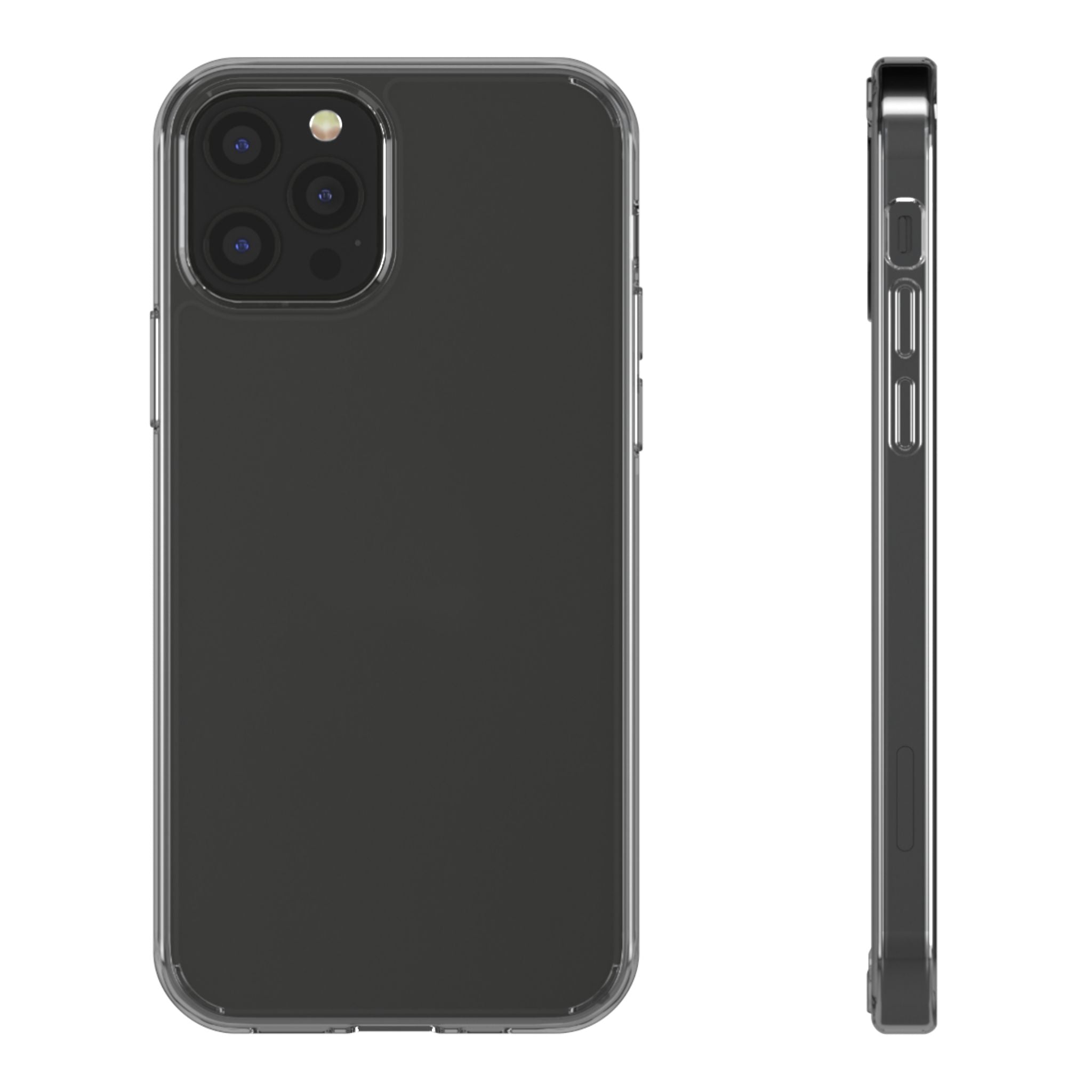 Clear Jelly Soft TPU Phone Case Cover for iPhone 11 / 12 / 13 / 14 / 15 Series – Shockproof Slim Transparent Protective Back Case (Pro / Plus / Max Models)