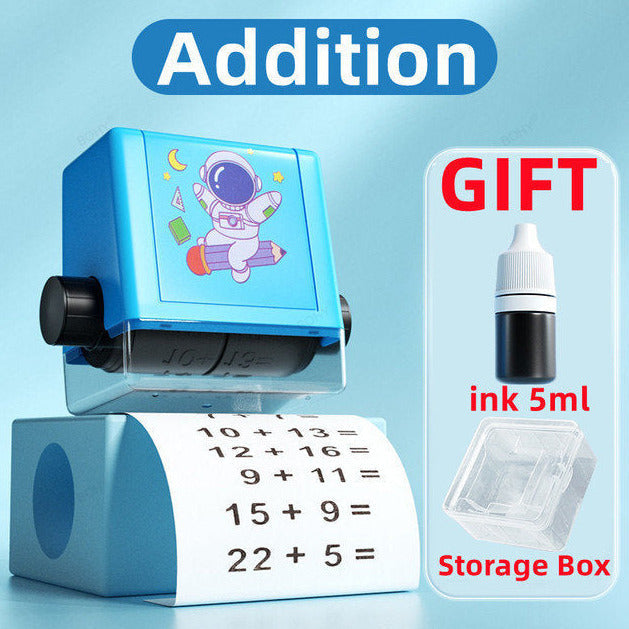 Mathematics Roller Digital Reusable Teaching Stamp Learning Multiplication Addition Subtraction Division Math Calculation Learning Educational Toy Exercises Within 100 practice section