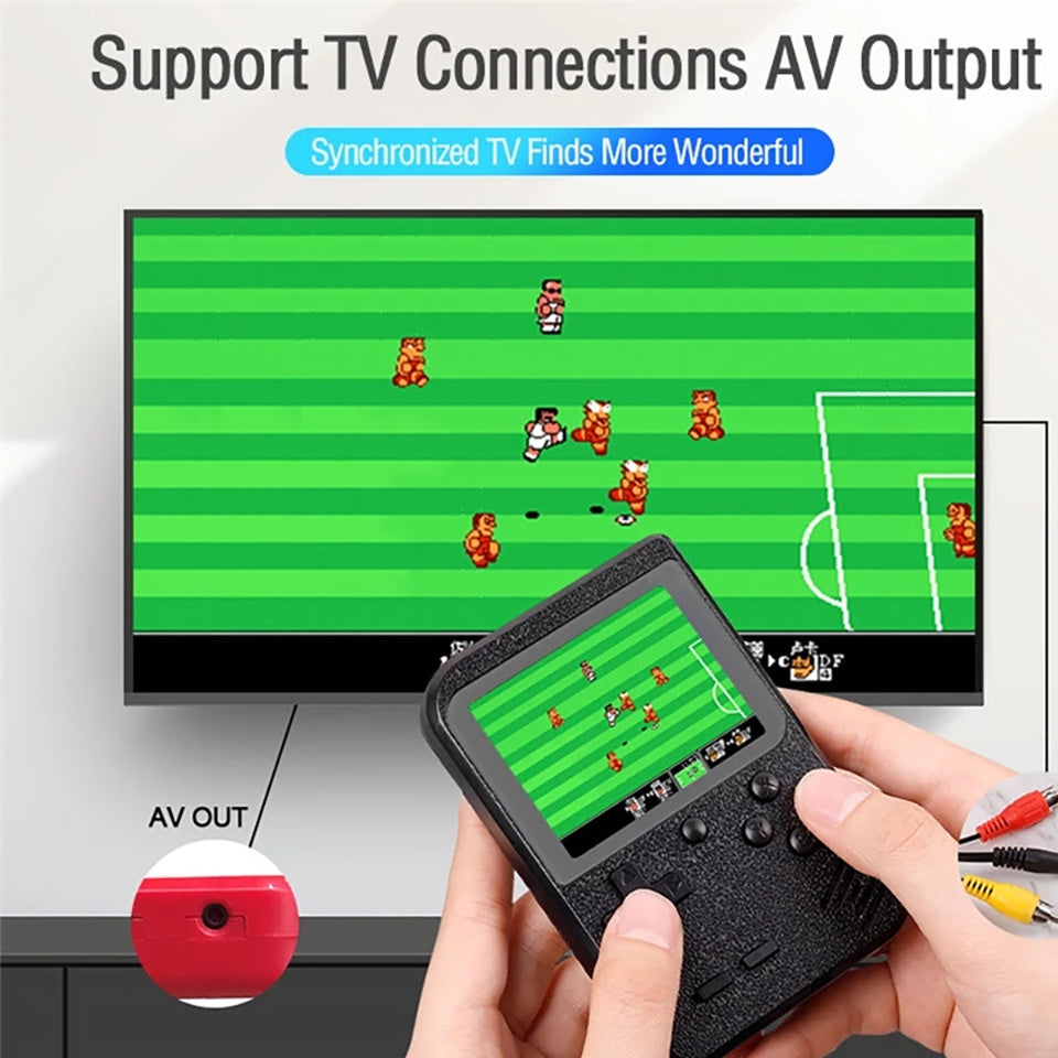 Double Handheld Classic Video Game Console With 400 Built-In Games for Kids and Adult, Portable Retro Pocket Cross-Border Game Console Kids Mini Double Handheld Classic Video Game Console Games Best for Christmas / Birthday / Thanksgiving / Valentine Gift