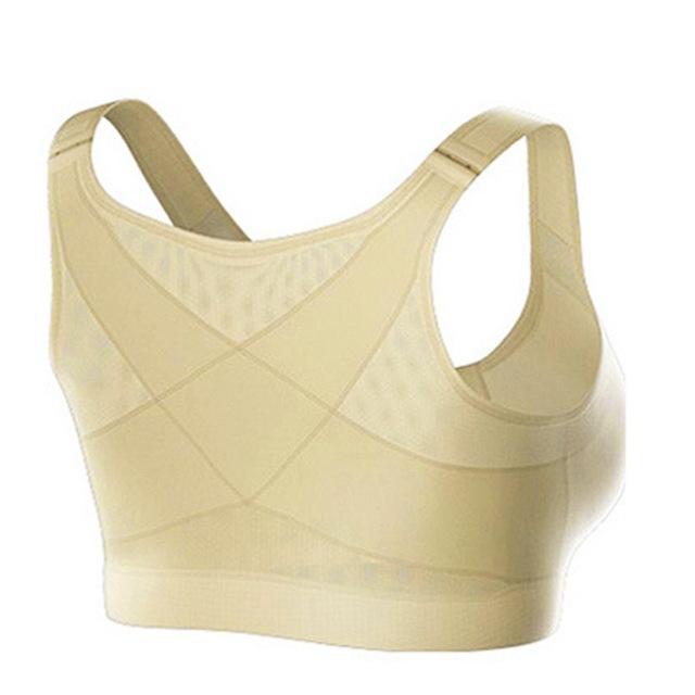 Women's Posture Corrector Lift Up Bra Medical Back Support Wireless Shockproof Sports Support Fitness Vest Bras Breathable Underwear Crotch Back Corset Bra