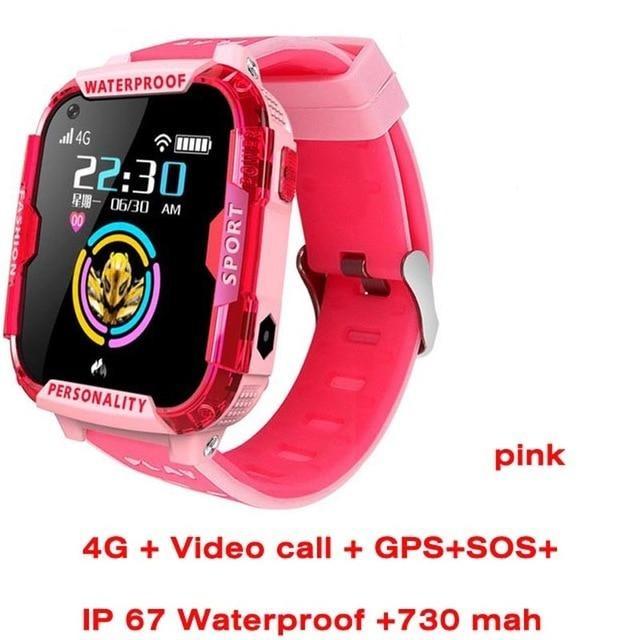 4G Kids Waterproof GPS SOS Tracking Kids Smart Watch Activity Tracker With Video Calling & Touch Screen