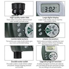 201/202PCS 50M Hose Garden Irrigation System Plant Watering Micro Drip Kit Timer