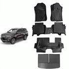 3D TPE Floor Mats Boot Liner Cargo Carpet For Ford Everest 2022-2025 7 Seater