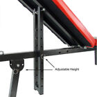  Fitness Flat Incline Decline Press Gym Home Adjustable Sit up Weight FID Bench