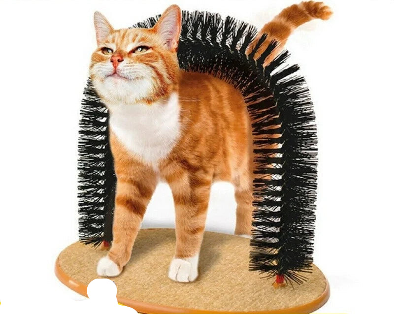Pets Cat Arch Self Groomer Massager Groom Toy Dog Brushes Puppy Scratcher Toys