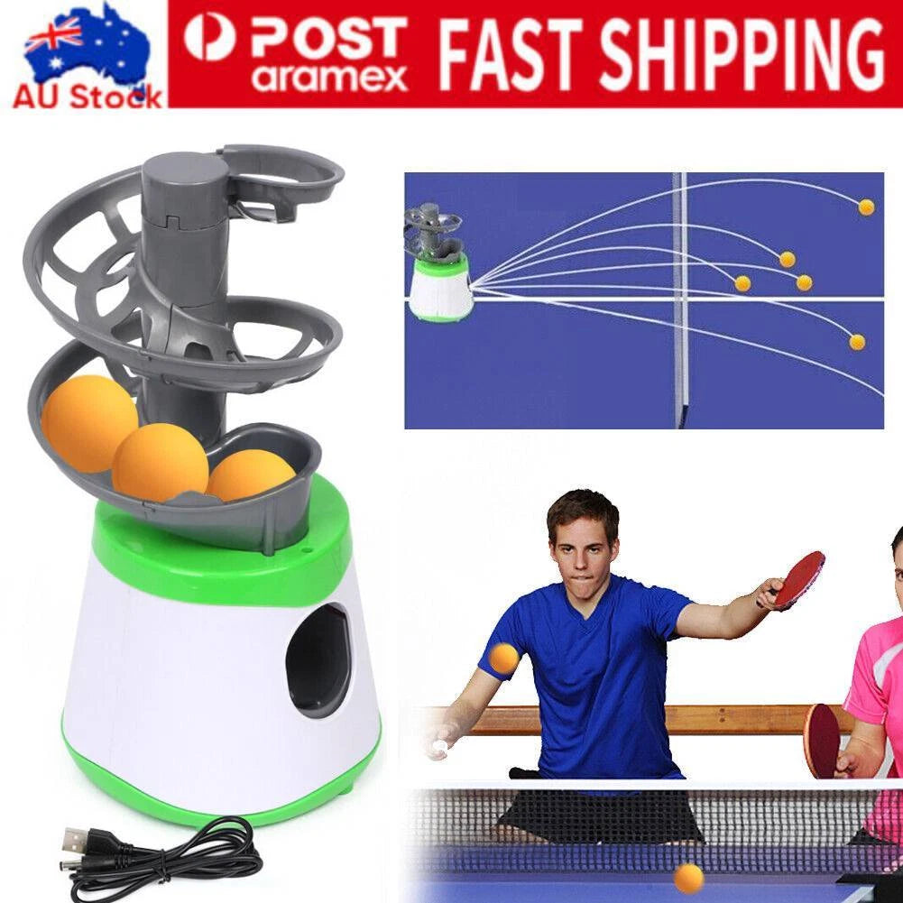 Automatic Table Tennis Ball Launcher Ping Pong Balls Trainer Exercise Machine AU
