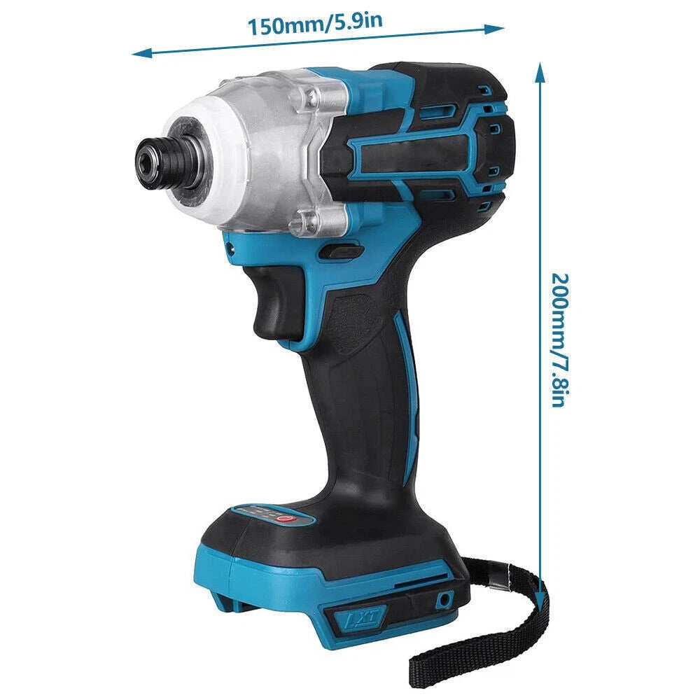 Cordless 1/2'' Wrench Hammer Drill - 1/4'' Impact Driver Suit Makita 18V Battery