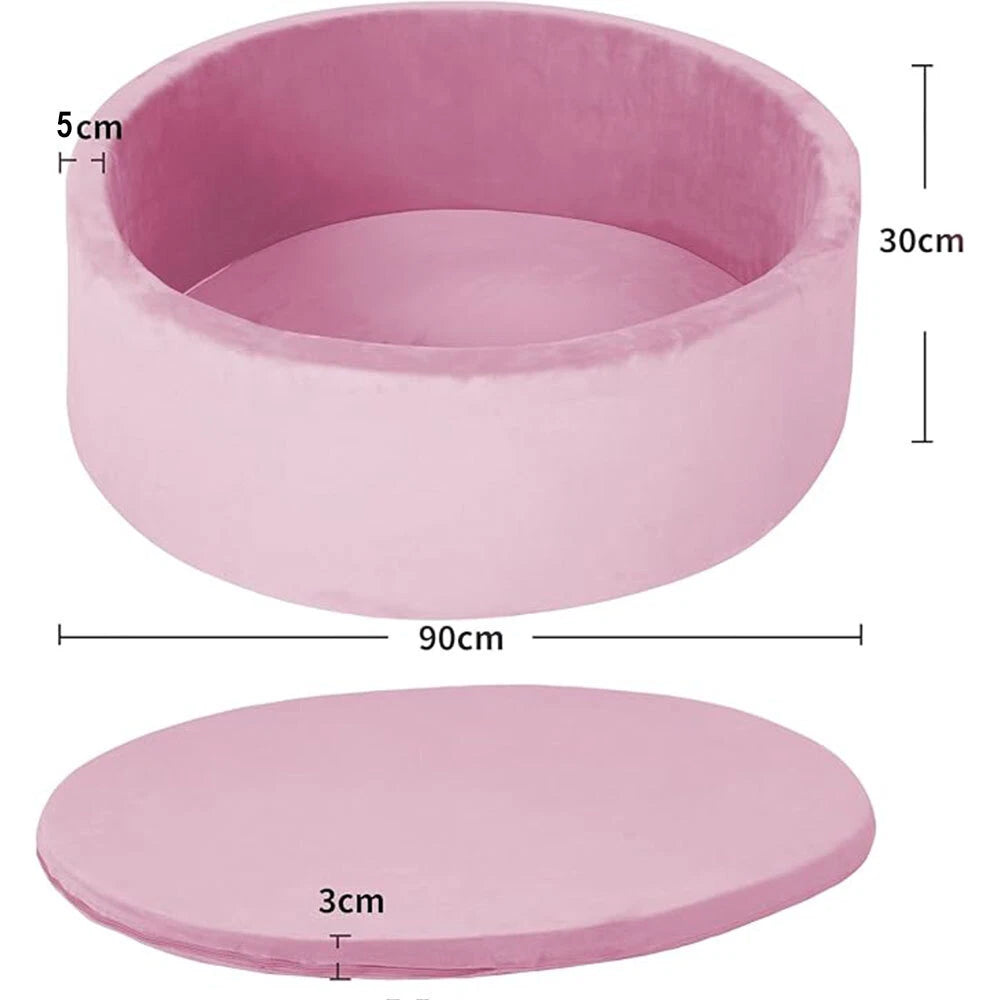 Baby Soft Kids Ocean Ball Play Pit Paddling Foam Pool Child Barrier Toy 90X30Cm