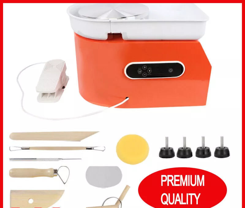 30W / 1200W Electric Pottery Wheel Machine Ceramic Work Ceramics Clay Foot Pedal