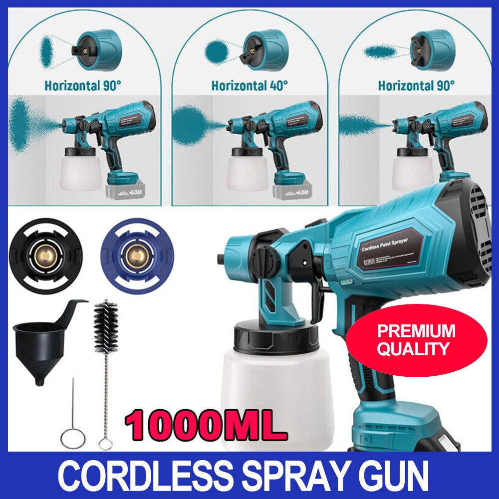 High Pressure Airless Paint Sprayer Spray Gun Cordless for Makita 18V Battery