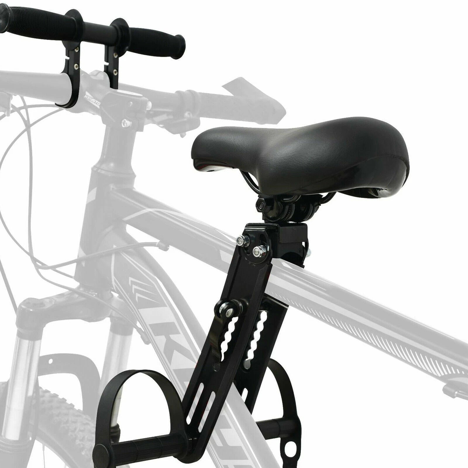 Front Mounted Child Bike Seat with Handrail Kids Seat Bicycle Detachable Armrest