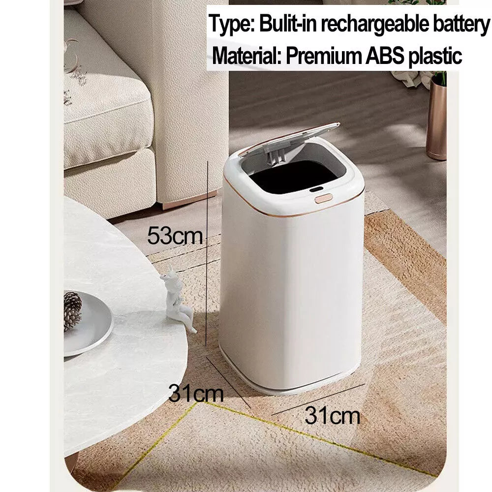 13L-50L Sensor Bin Automatic Smart Trash Bin Stainless Steel Kitchen Rubbish