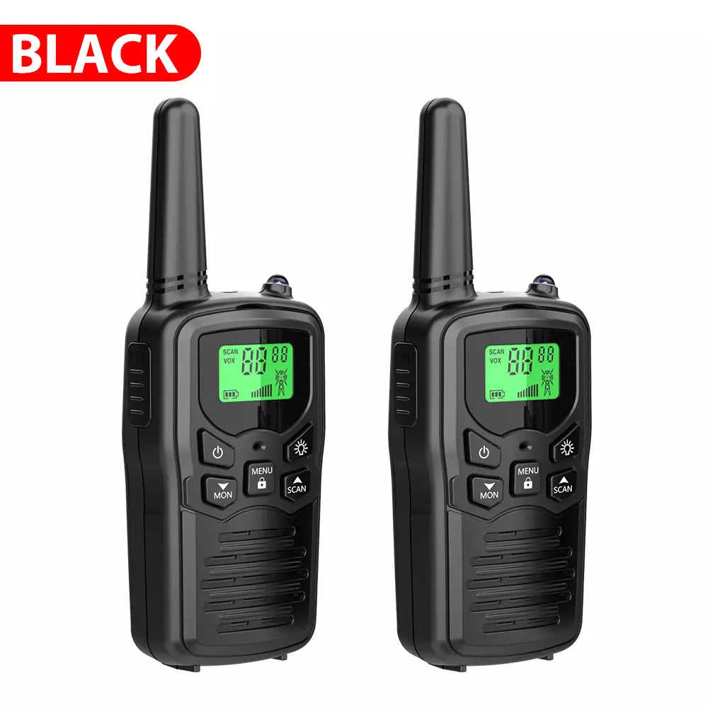 2X Walkie Talkies Long Range Two-Way Walkie-Talkie Radios W/ LED Flashlight OZ