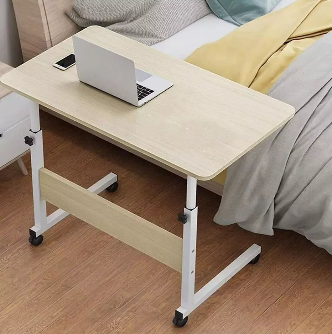 Mobile Laptop Desk Computer Table Stand Adjustable Bed Bedside Portable Study