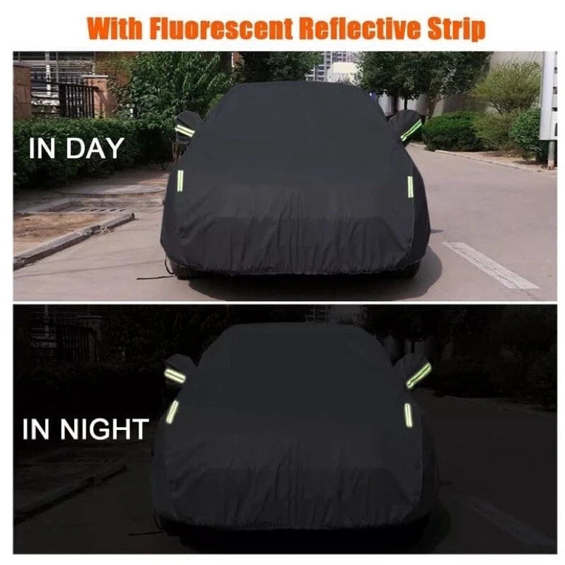 Heavy Duty Waterproof Car Cover Rain Snow UV Full Protection Outdoor Universal