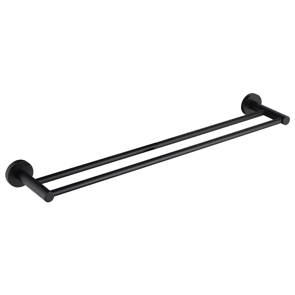 Toilet Roll Holder Towel Rail Racks Robe Hooks Bathroom Accessories Set