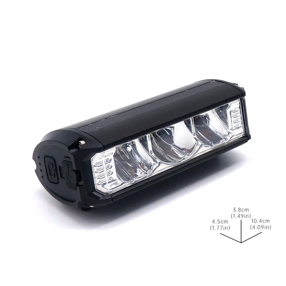 Front Bicycle LED Light Bike Light 4000Mah Lamp USB Night Riding Flashlight