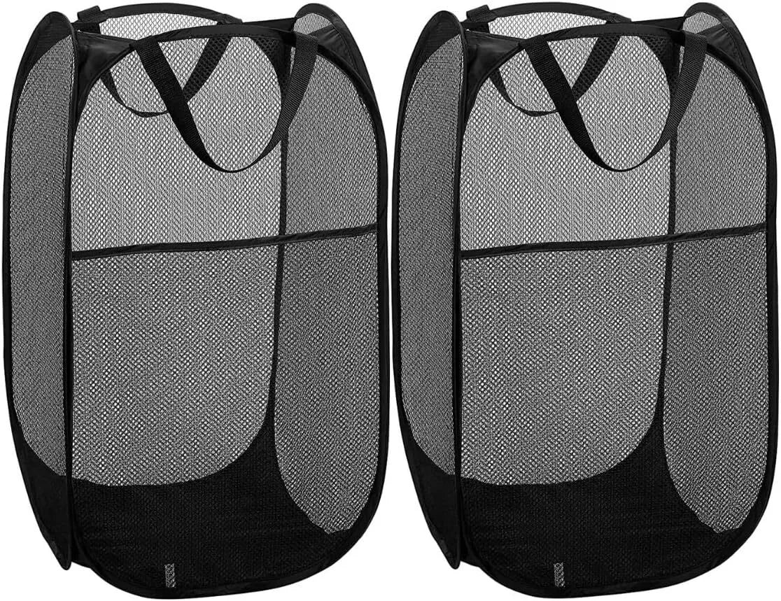 1 - 4X Foldable Laundry Washing Clothes Storage Bag Hamper Basket Bin Organizer