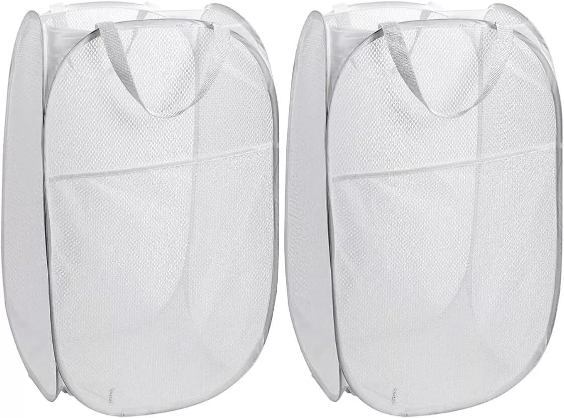 1 - 4X Foldable Laundry Washing Clothes Storage Bag Hamper Basket Bin Organizer
