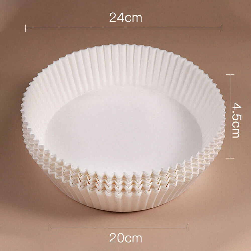 500Pcs Air Fryer Disposable Parchment Baking Paper Non-Stick Liner Pan Oven Mat