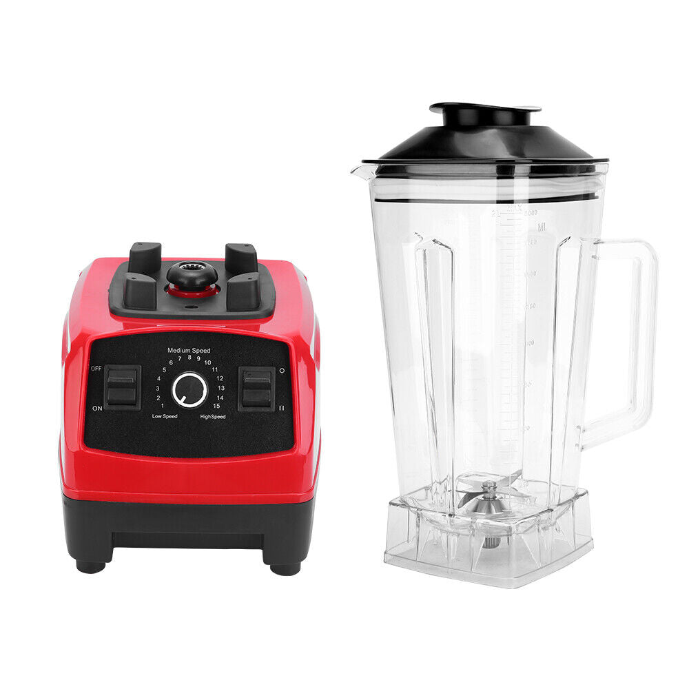 2L Electric Commercial Smoothie Blender Mixer Food Processor Juicer Ice Crush 
