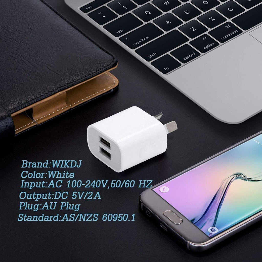 Universal Travel 5V 2A  Charger Dual USB AC Wall Home Power Adapter AU Plug Phone
