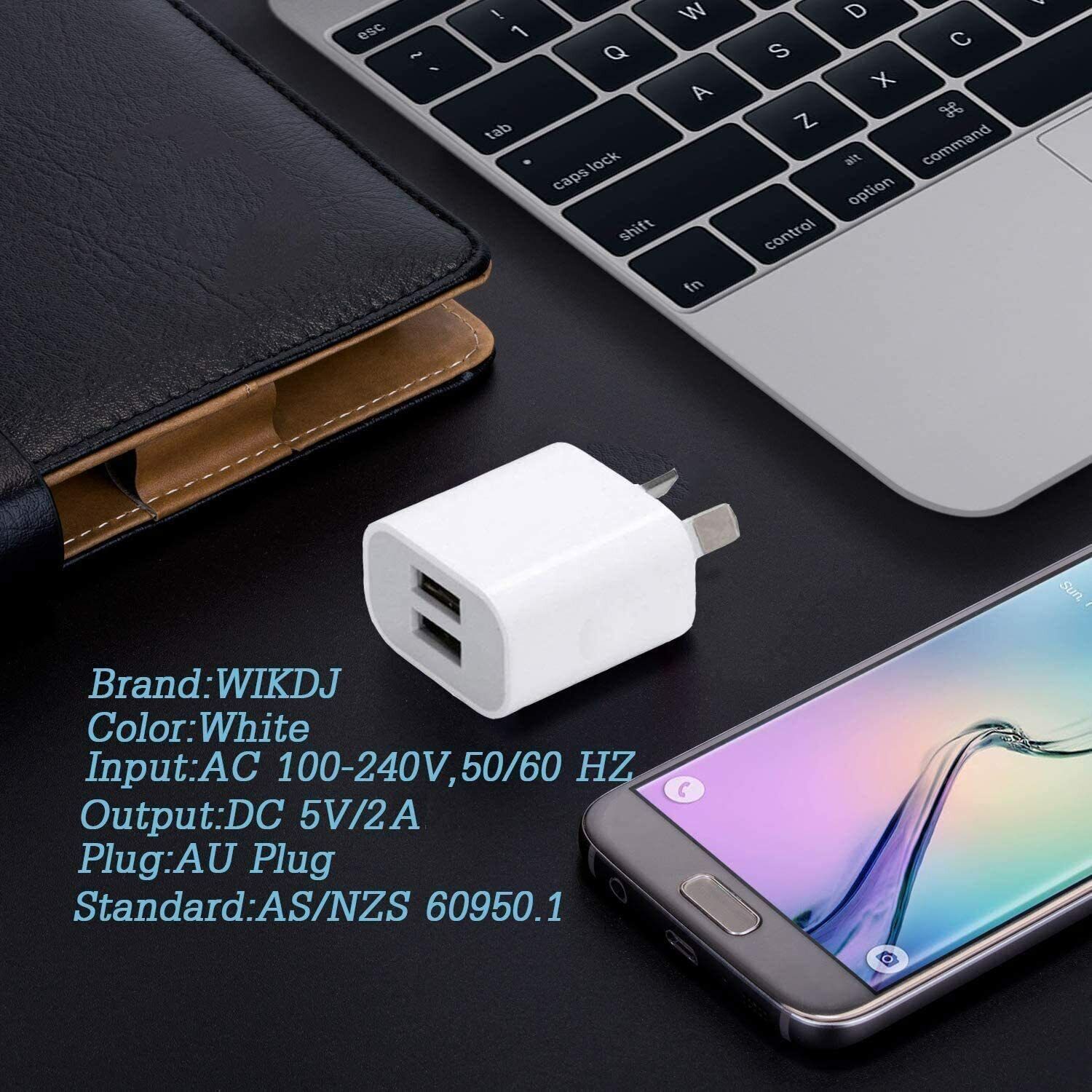 Universal Travel 5V 2A  Charger Dual USB AC Wall Home Power Adapter AU Plug Phone