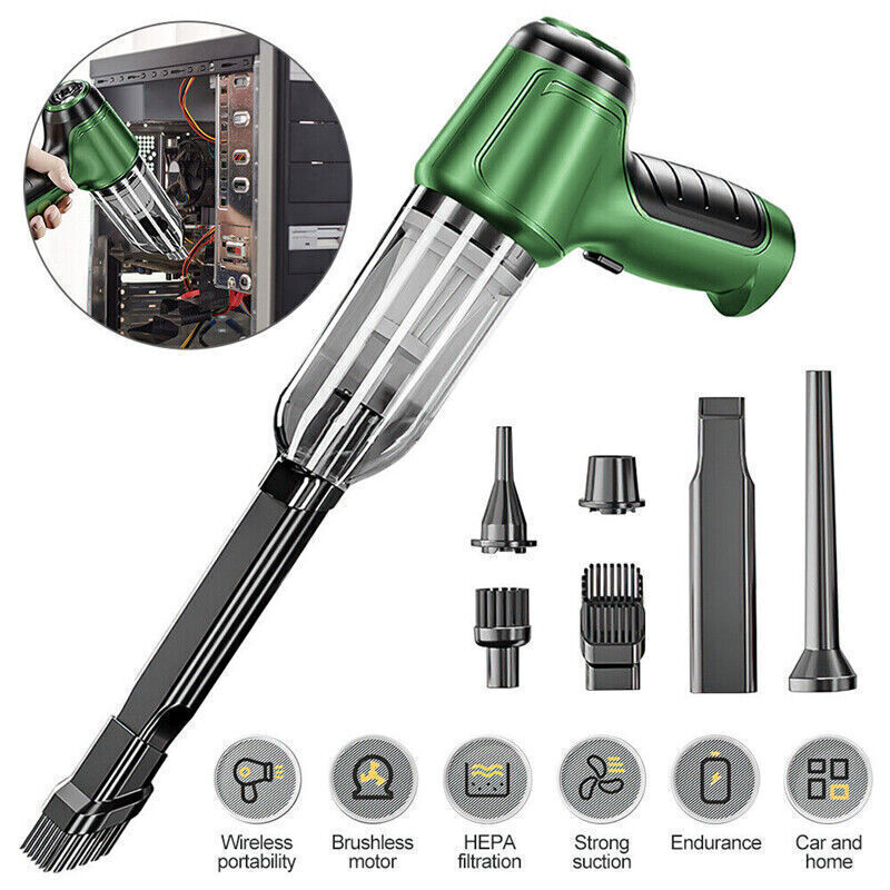 95000PA Wireless Car Vacuum Cleaner Handheld Vaccum Mini Power Suction Dust Blow