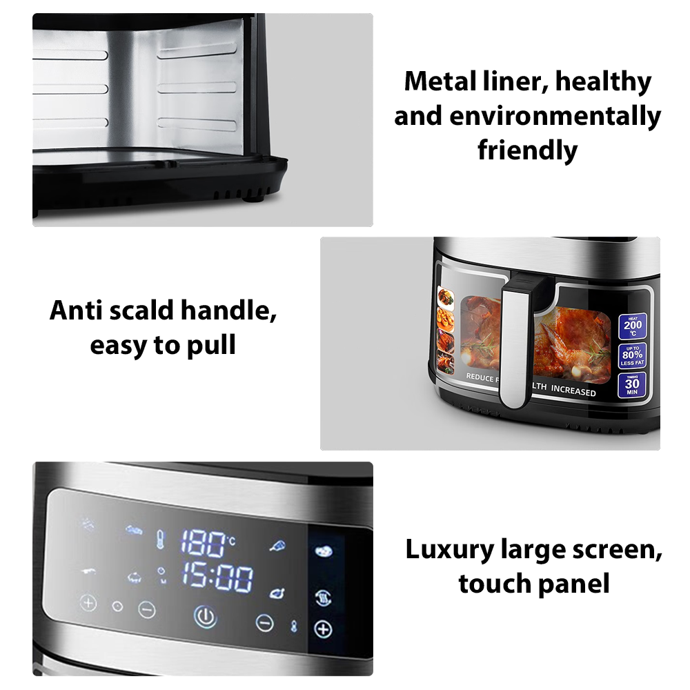 Air Fryer 8.8L LCD Fryers Oven Airfryer / Accessories Healthy Cooker Oil Free