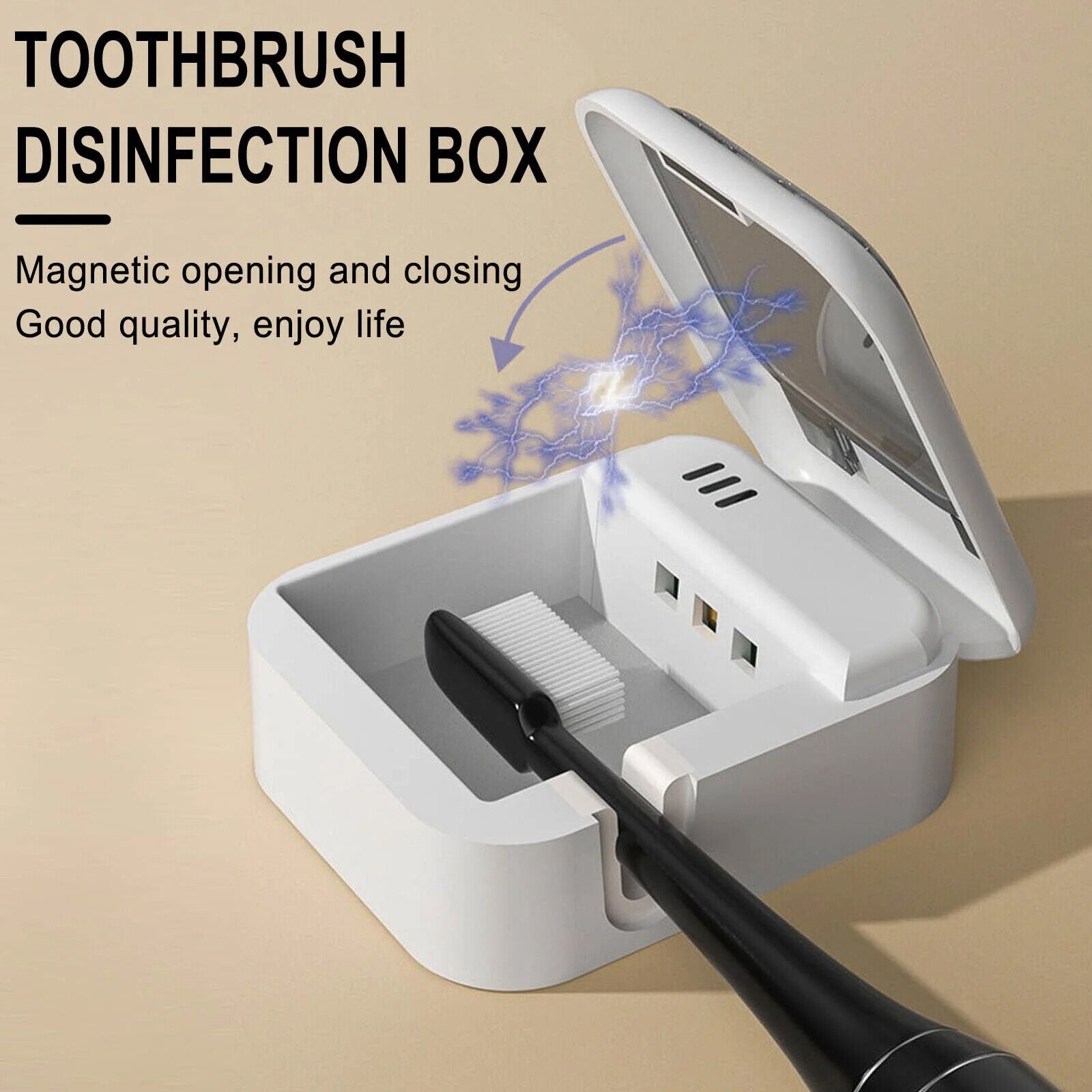 UV Toothbrush Sterilizer Holder Toothbrush UV-C Light Germs Killer Oral Health
