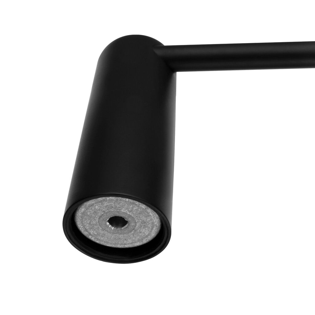 ACA Bath Towel Rail Rack Hook Toilet Brush Paper Holder Accessory Black