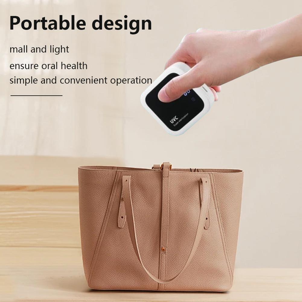 Portable Toothbrush UV Sanitizer Case Rechargeable Toothbrush Sterilizer T2 R3A8