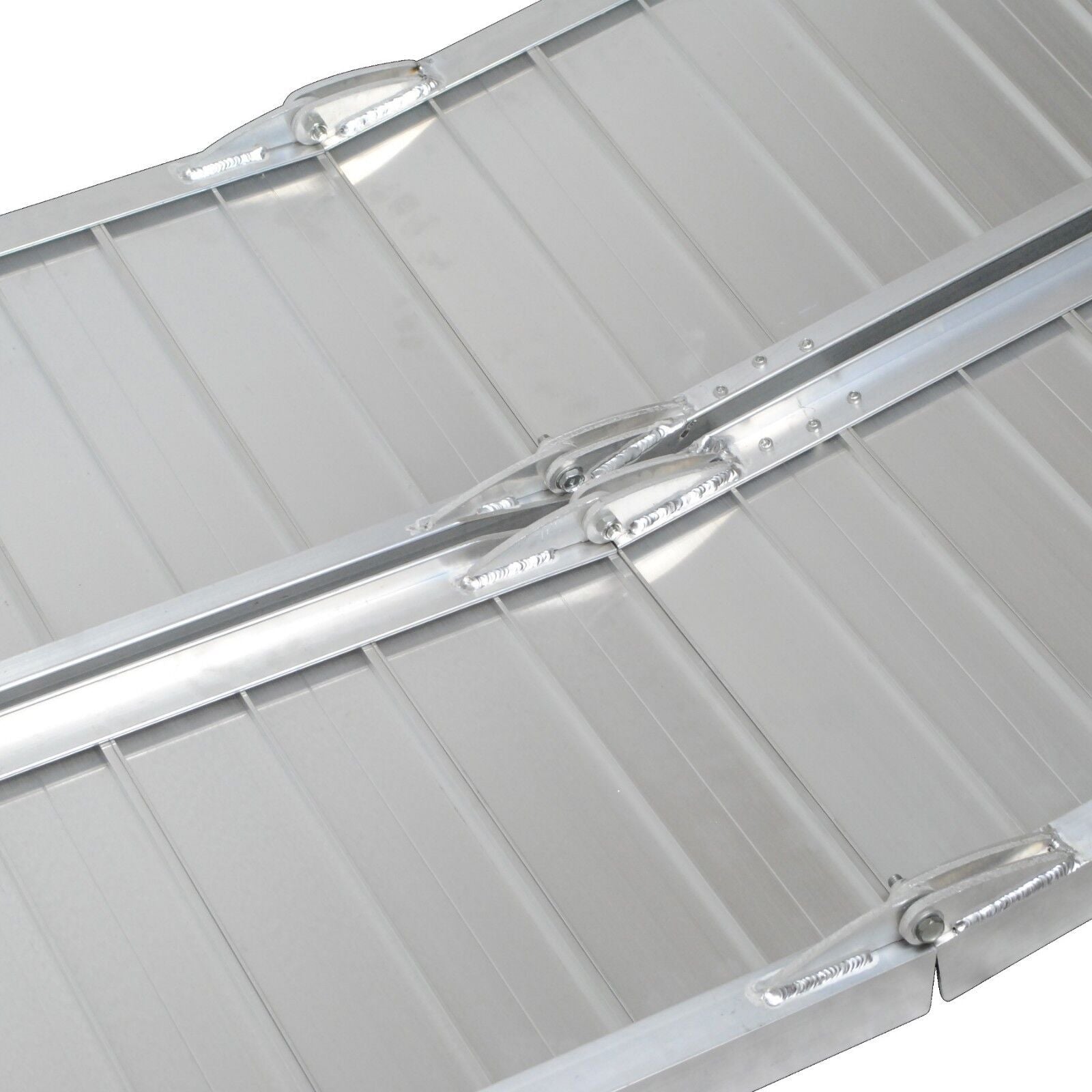 6FT Anti-Slip Portable Aluminum Folding Wheelchair Scooter Ramp Max 270Kg Weight