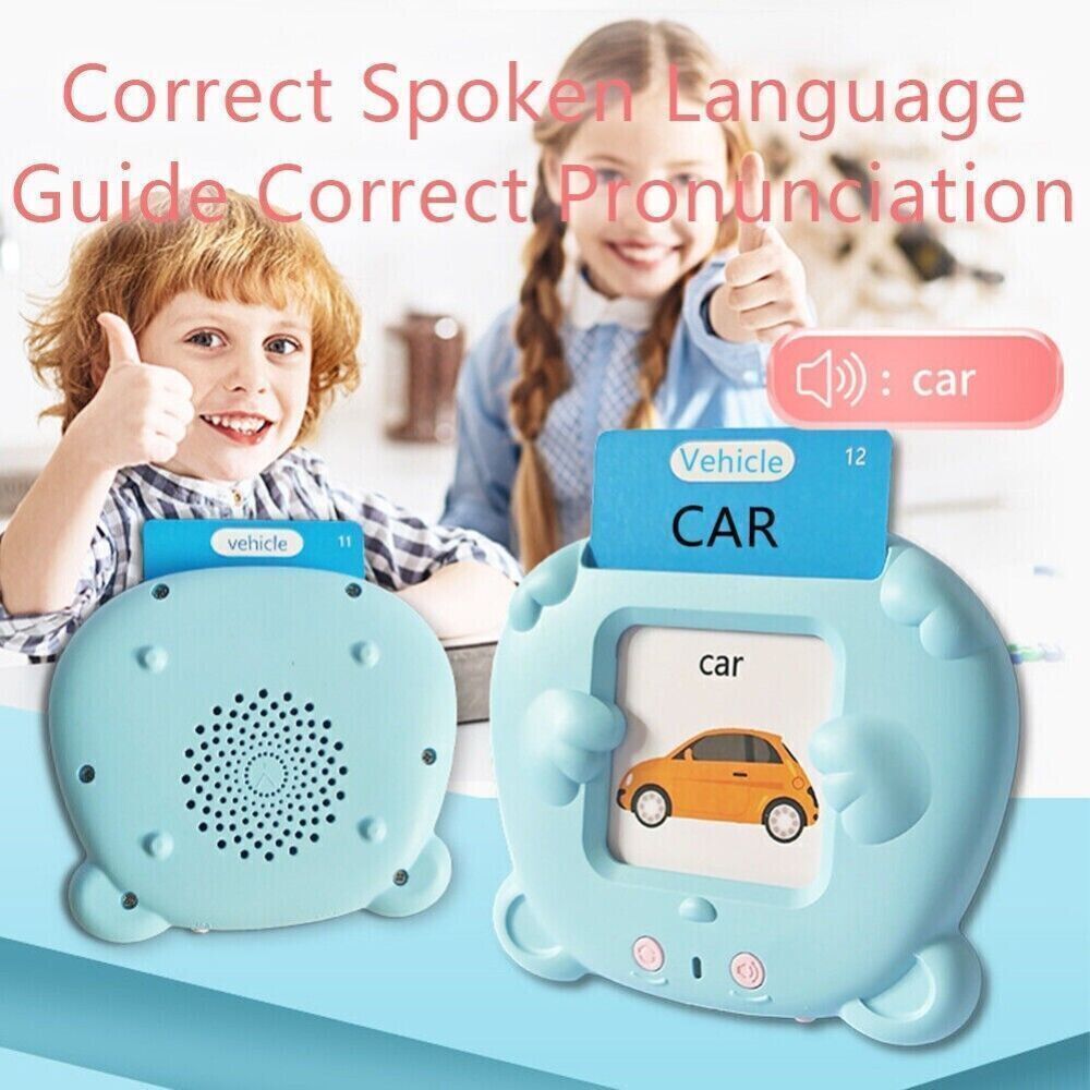 510 Words Talking Flash Cards Educational Toys Speech Pocket Learning Montessori