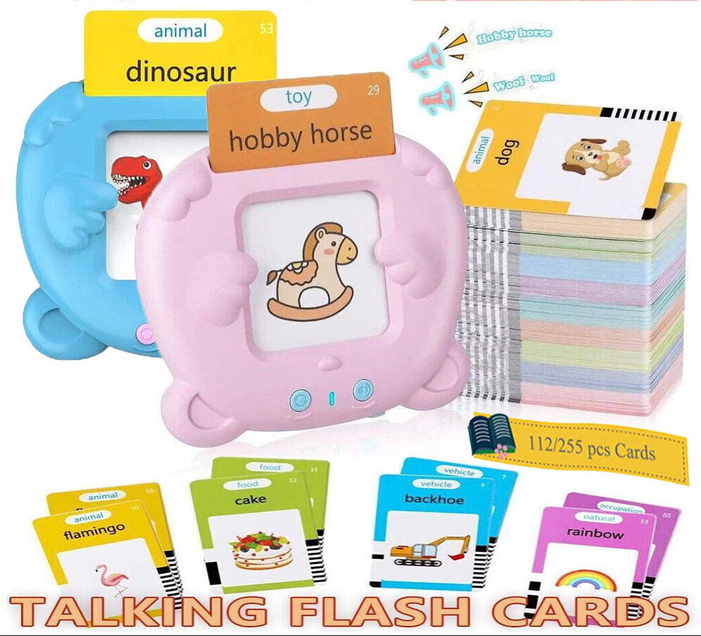 510 Words Talking Flash Cards Educational Toys Speech Pocket Learning Montessori