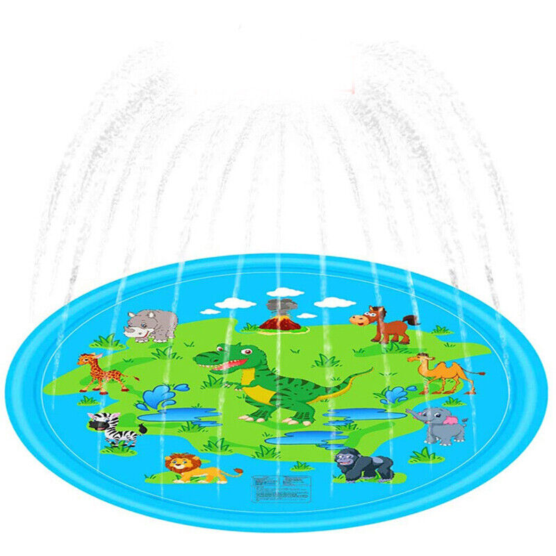 170CM Outdoor Kids Splash Sprinkler Water Play Pad Mat Inflatable Spray Pool Toy