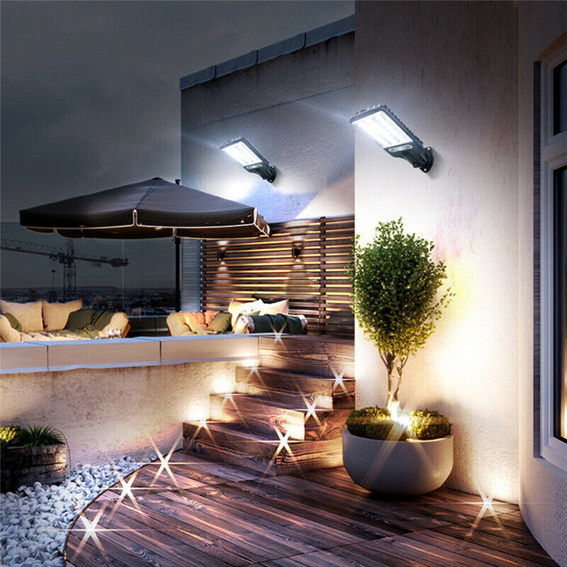 9000W Solar Security Lights Outdoor LED PIR Motion Sensor Flood Garden Light AU