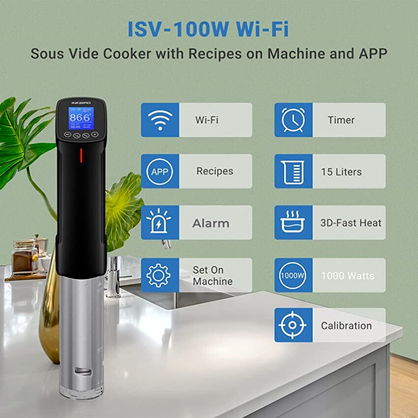 Wifi Sous Vide Programmable Precision Cooker 3D Water Circulation Smart Immersion Circulator
