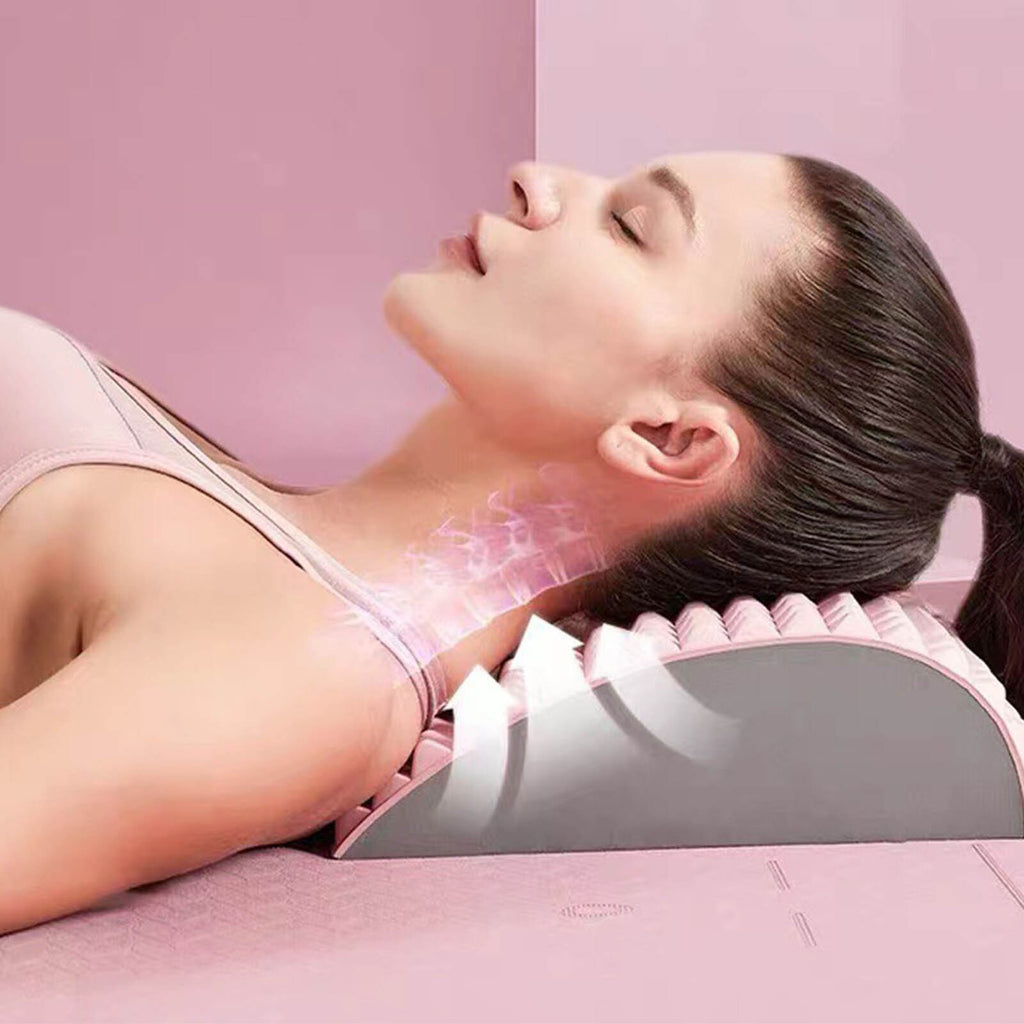 26° arc design conforms to natural spine curvature

Soft yet supportive TPE for gentle decompression