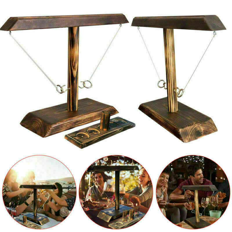 Hook and Ring Toss Battle Bars Game Balance Team Toys Family Party Christmas AU