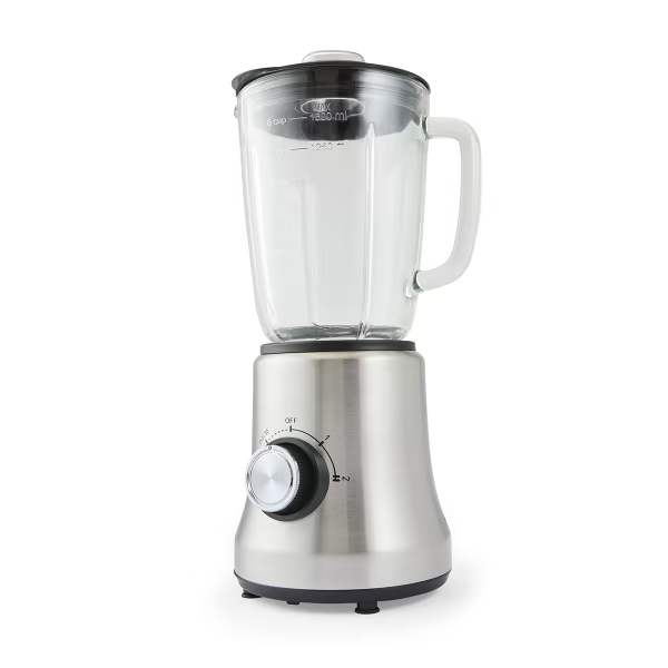 1.5 L Stainless Steel Blender with Glass Detachable Jug Ice Crusher Juicer