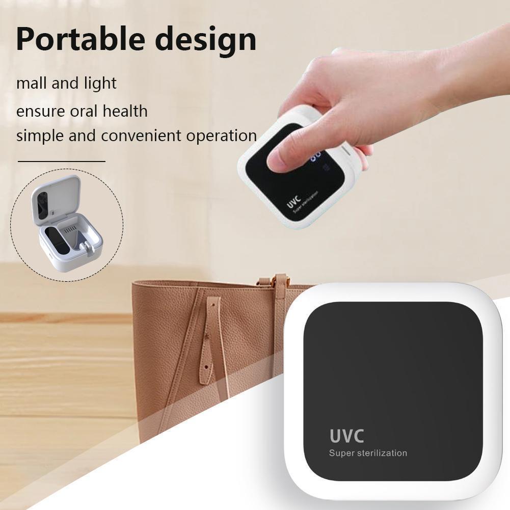 Portable Toothbrush UV Sanitizer Case Rechargeable Toothbrush Sterilizer T2 R3A8