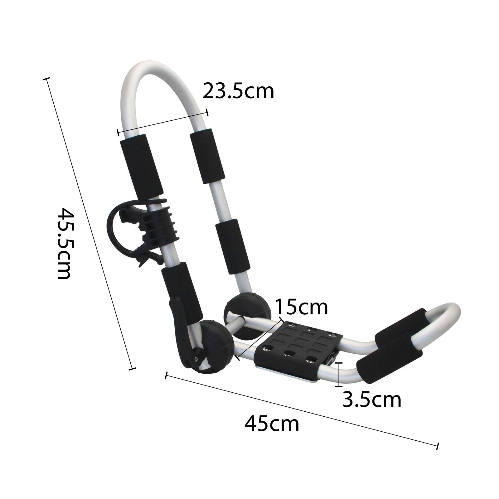 Universal Kayak Carrier Canoe Watercraft Roof Rack Folding Aluminum J-Bar Pair