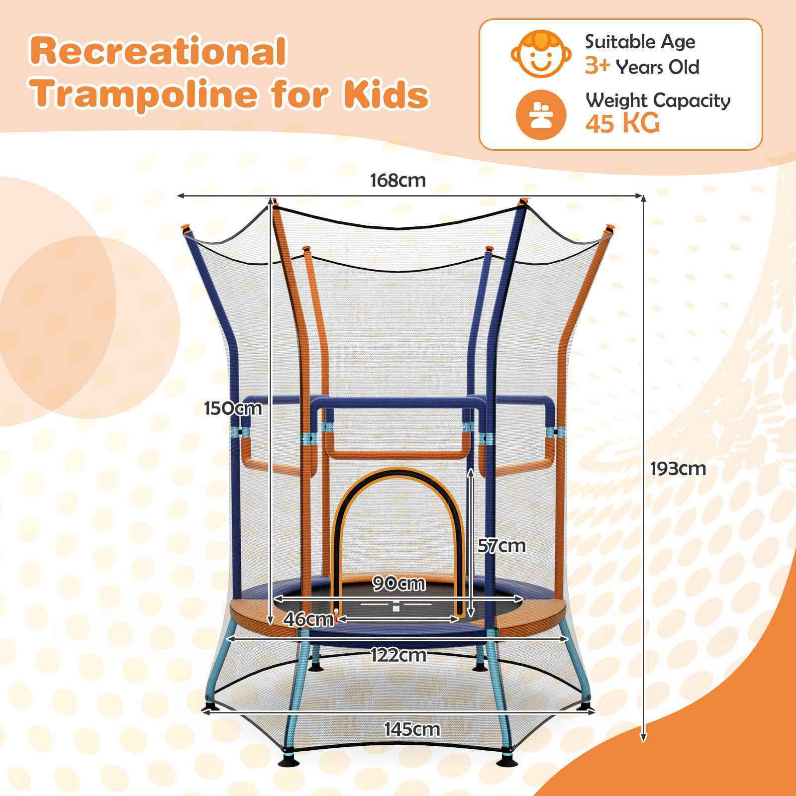 Kids Mini Trampoline Indoor Outdoor Recreational Trampoline Gift for Boys Girls