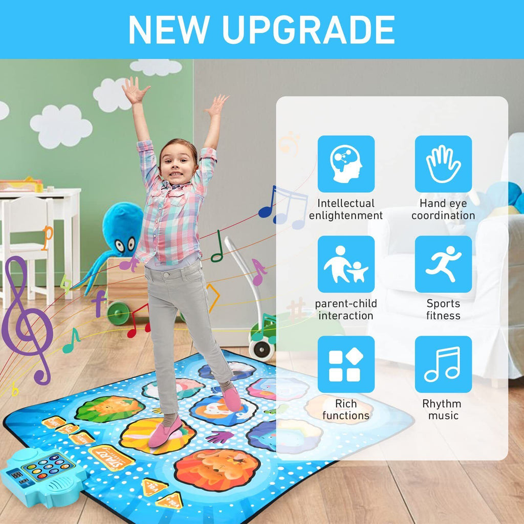 Kids Dance Mat Electronic Dance Pad Musical Dance Play Mat Play Mat Toy Gift 