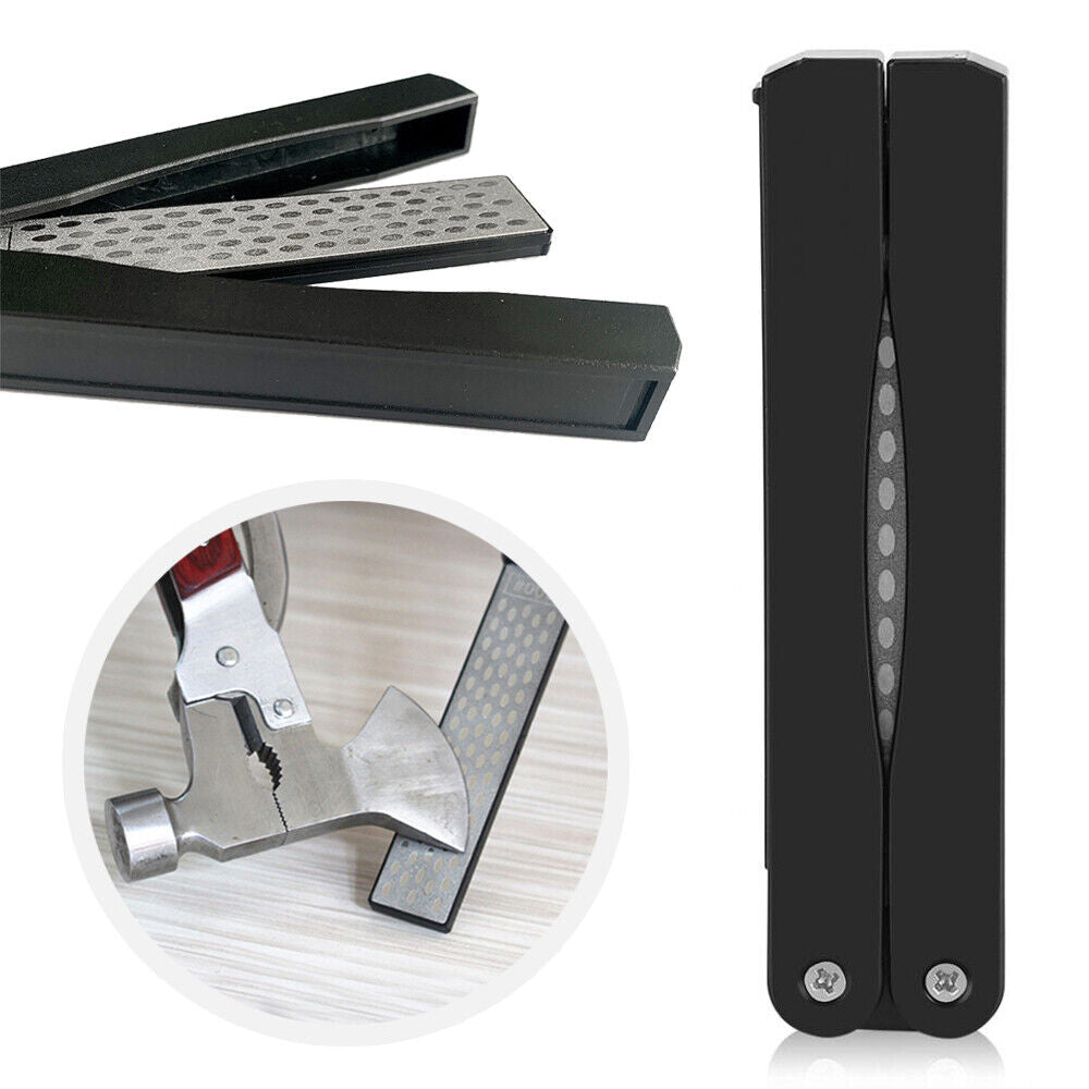 Folding Diamond Sharpener Knife Sharpening Stone for Garden Kitchen Outdoor